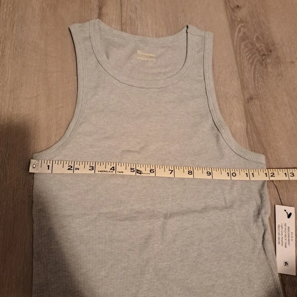 No Boundaries Ribbed High Neck Tank Top Gray Youth XS 0-2 NWT